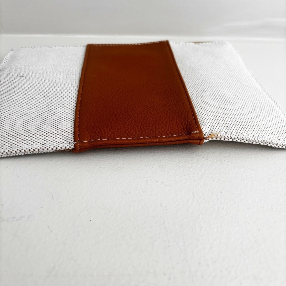 Katie Loxton Amalfi Canvas Pouch in cream and light brown - Picture 5 of 11